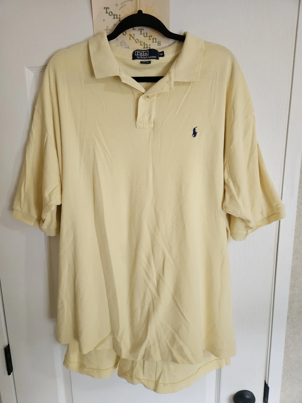 Polo by Ralph Lauren Pale Yellow Men’s Polo with Navy Pony